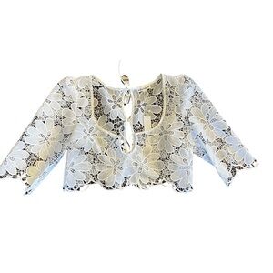 NWT For Love & Lemons lace crop top